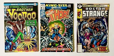 Buy The Mighty Thor Special #4 + Dr Strange #33 + Strange Tales Brother Voodoo #173 • 15.76£