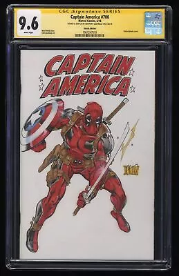 Buy Captain America #700 CGC NM+ 9.6 Signed SS Anthony Castrillo Sketch Edition • 139.92£