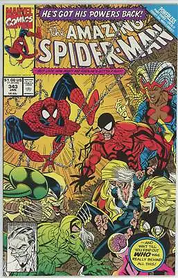 Buy Amazing Spider Man #343 (1963) - 9.4 NM *War Garden/Black Cat* • 8.19£