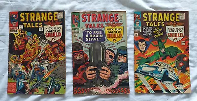 Buy Strange Tales 1966 Doctor Strange  Nick Fury 3 Comic Run Lot 142 143 & 144 • 6£