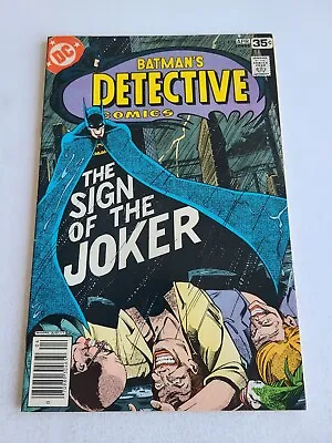 Buy Detective Comics #476 Joker Key  Batman Robin Gotham 1st Print DC VF 8.0 • 51.63£