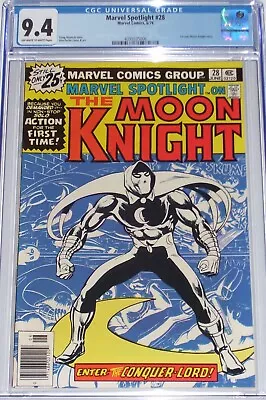 Buy Marvel Spotlight #28 CGC 9.4 From June 1976 1st Solo Moon Knight • 285.40£