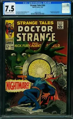Buy Strange Tales 164 Cgc 7.5 Off White To White Pages 1st Yandroth A8 • 119.92£