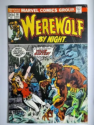 Buy 1973 Werewolf By Night 10 VG/F.First App. The Committee.Cent Copy.First Print. • 21.32£