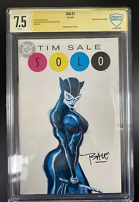 Buy Tim Sale Solo 1 Signed DC Comic CBCS 7.5 Verified Signature Catwoman CGC Batman • 100£