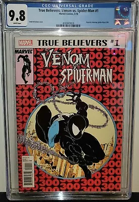 Buy Amazing Spider-man #300 Reprint Cgc 9.8 True Believers: Venom Vs Spider-man #1 • 63.21£