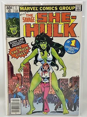 Buy 1979 Marvel #1 The Savage She-Hulk 1st Appearance Newsstand Edition Comic • 131.11£