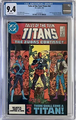 Buy Tales Of The Teen Titans #44 CGC 9.4 DIck Grayson Becomes Nightwing 1st Jericho • 149.95£