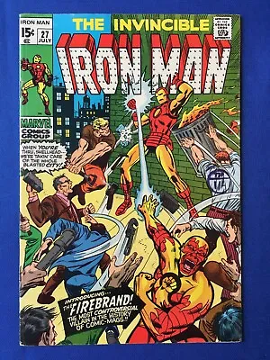 Buy Iron Man #27 FN (6.0) MARVEL ( Vol 1 1970) 1st App Firebrand (2) • 25£