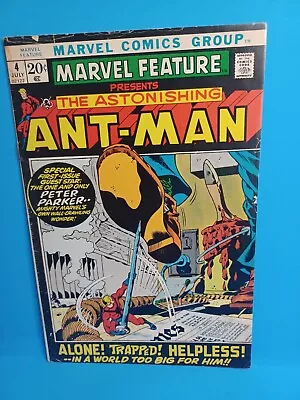 Buy Marvel Feature #4  Re-introduction Of Ant-Man! Marvel 1972 • 9.56£