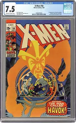 Buy Uncanny X-Men #58 CGC 7.5 1969 4282635004 • 302.49£