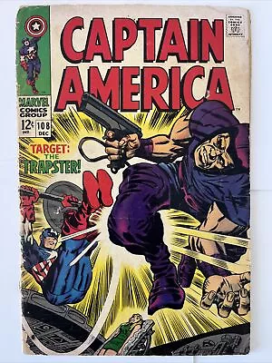 Buy Captain America #108 *1968-Target: The Trapster! Stan Lee & Jack Kirby Low Grade • 6.29£