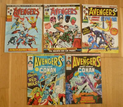Buy Vintage The Avengers Marvel UK Comic 1975 - 84 88 108 1976 124 MISCUT ISSUE 145 • 16.95£