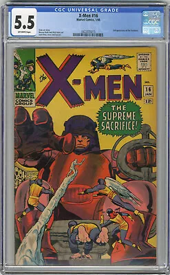 Buy 1966 X-Men 16 CGC 5.5 3rd Sentinels • 177.89£
