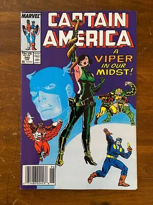 Buy CAPTAIN AMERICA #342 (Marvel, 1968) F Viper • 3.97£