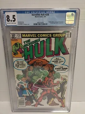 Buy Incredible Hulk #258 CGC 8.5  Marvel Comics  1981 **FREE SHIPPING** 🇺🇸🇺🇸 • 52.43£