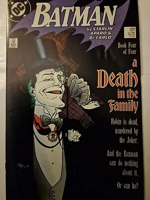 Buy DC Comics Batman #429 A Death In The Family Book 4 Collectibles • 16£