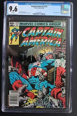 Buy Captain America #272 1st Whelan VERMIN 1982 Classic MIKE ZECK Newsstand CGC 9.6 • 112.72£