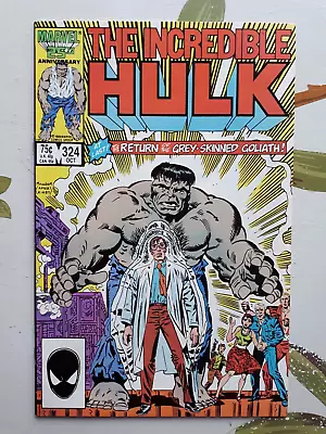 Buy Incredible Hulk #324 - Return Of GREY HULK - HIGH GRADE VF/NM To NM- • 10£