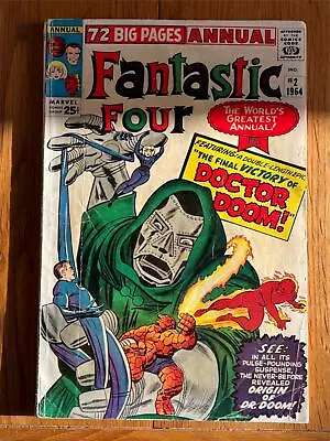 Buy Fantastic Four Annual #2 First Werner Von Doom; Boris; Detailed Origin Of Doctor • 250£