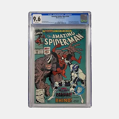 Buy Amazing Spider-Man #344 Vol. 1 CGC 9.6 Slabbed Comic. 1991 Cent Copy • 165£