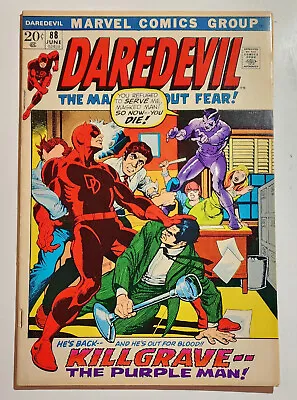 Buy DAREDEVIL #88, 1972 KILLGRAVE, 1st Appearance Of MR. FEAR, Upper Grade • 21.68£