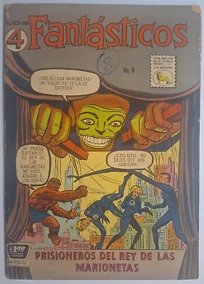 Buy Fantastic Four #8 1s Ap Puppet Master&Alicia Los 4 Fantasticos #8 La Prensa 1963 • 79.26£