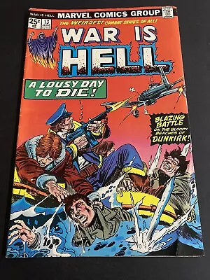 Buy War Is Hell 13, Early Thanos’ Death. Nazi Dunkirk Cover. Mid Grade. 1975 Marvel • 4.78£
