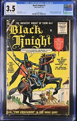 Buy Black Knight #1 - Atlas Comics 1955 CGC 3.5 Origin And 1st Appearance Of The Bla • 2,608.21£