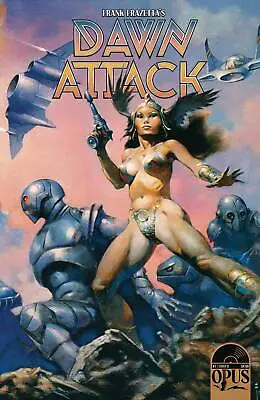 Buy Dawn Attack #1 Frank Frazetta Variant Nm Sexy Sci-fi Fantasy Girl Opus Comics • 3.96£