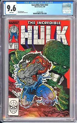 Buy Incredible Hulk 342 CGC 9.6 1988 4172814003 Todd McFarlane Cover & Art • 79.94£