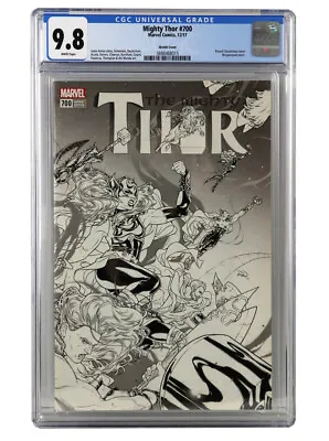 Buy Mighty Thor #700 Sketch Variant CGC Graded 9.8 Dauterman 1:100 Wraparound Cover • 197.14£