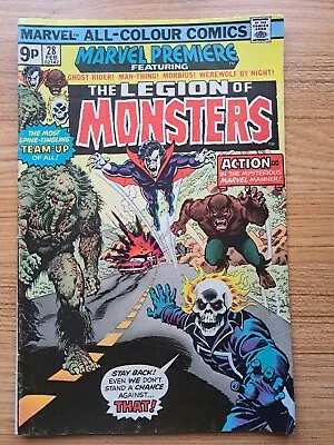 Buy MARVEL PREMIERE #28 The Legion Of Monsters 1975 (UK Pence Variant) • 49.99£