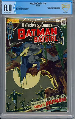 Buy Cbcs 8.0 Detective Comics #405 1st League Of Assassins Named Appear Batman Cgc • 478.11£