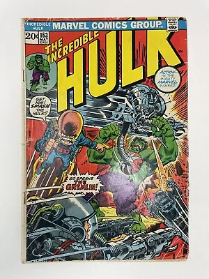 Buy Incredible Hulk #163 Marvel Comics 1973 1st Krylar Herb Trimpe MCU Bronze Age • 7.11£