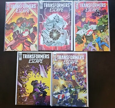 Buy Transformers: ESCAPE (2020) 5x Issues Complete Set - 1A, 2A, 3A, 4B, 5RI Ruckley • 14.99£
