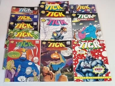 Buy THE TICK NEW ENGLAND COMICS 13 ISSUE LOT  VF+ Big Halloween, Tick #1 And Arthur  • 68.21£