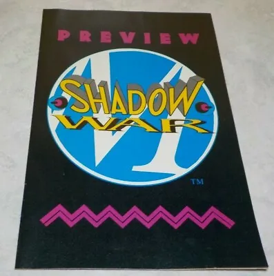 Buy Shadow War Preview Milestone DC Comics 1993 Rare Xombi Shadow Cabinet Static + • 12.52£