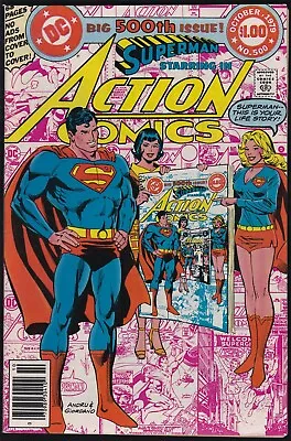 Buy DC Comics ACTION COMICS #500 Supergirl Appearance VF/NM! • 8.79£