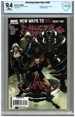Buy Amazing Spider-Man # 569   CBCS   9.4   NM  White Pgs  10/2008  1st App. Anti-Ve • 63£