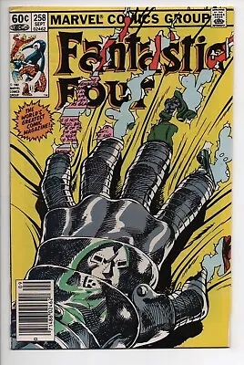 Buy Fantastic Four 258 Marvel Comic Book 1983 Vintage Doctor Doom Cover Hand • 10.27£