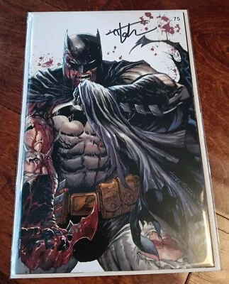 Buy Batman #136 DC Battle Damage Tyler Kirkham Signed Virgin Variant SDCC COA • 35.98£
