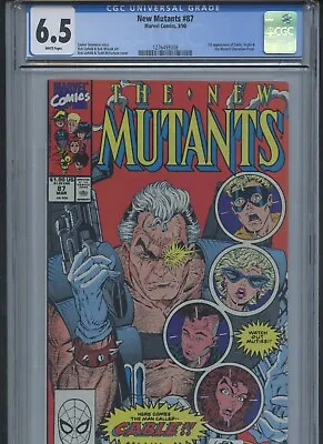 Buy New Mutants Vol 1 #87 1990 CGC 6.5 (1st App Of Cable) • 75.95£
