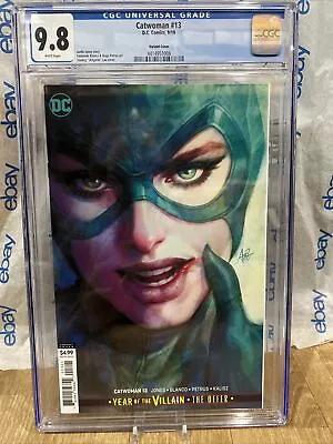 Buy Catwoman #13 CGC 9.8 (2019) - Stanley  Artgerm  Lau Variant Cover Comic Graded • 55.89£