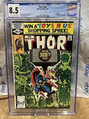 Buy THOR #300 (CGC 8.5 Origin Of  ODIN & The DESTROYER. Asgard Is Destroyed! Key • 35.56£