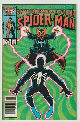 Buy SPECTACULAR SPIDER-MAN #115, Newstand Dr Strange , 3rd Foreigner Cameo 1986  • 3.56£