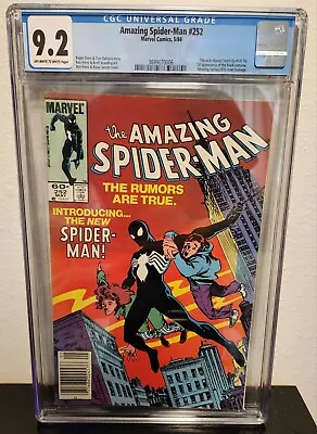Buy Amazing Spider-Man #252 Marvel 1984 Newsstand Edition 1st Black Suit CGC 9.2 • 200.80£