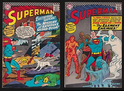 Buy Superman 189 And 190 1966 DC Comics Lot Of 2 Silver-age Nice FN 6.0 • 48.26£