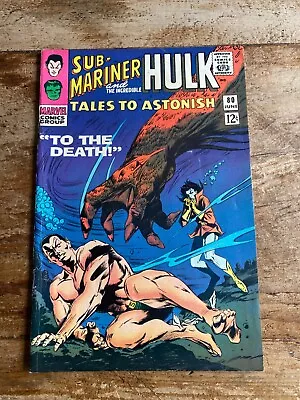 Buy Tales To Astonish #80 Sub-Mariner And Hulk Marvel Comics 1966 F • 14.38£