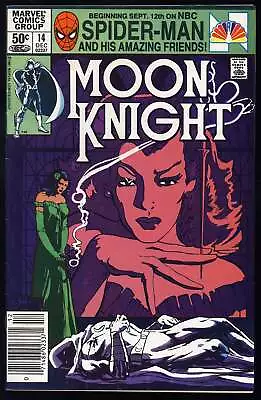 Buy Moon Knight #14 Marvel 1981 (VF/NM) 1st Stained Glass Scarlet! NEWSSTAND! L@@K! • 14.46£